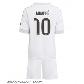 Real Madrid Kylian Mbappe #10 Koti Peliasu Lasten 2025-26 Lyhythihainen (+ Lyhyet housut)